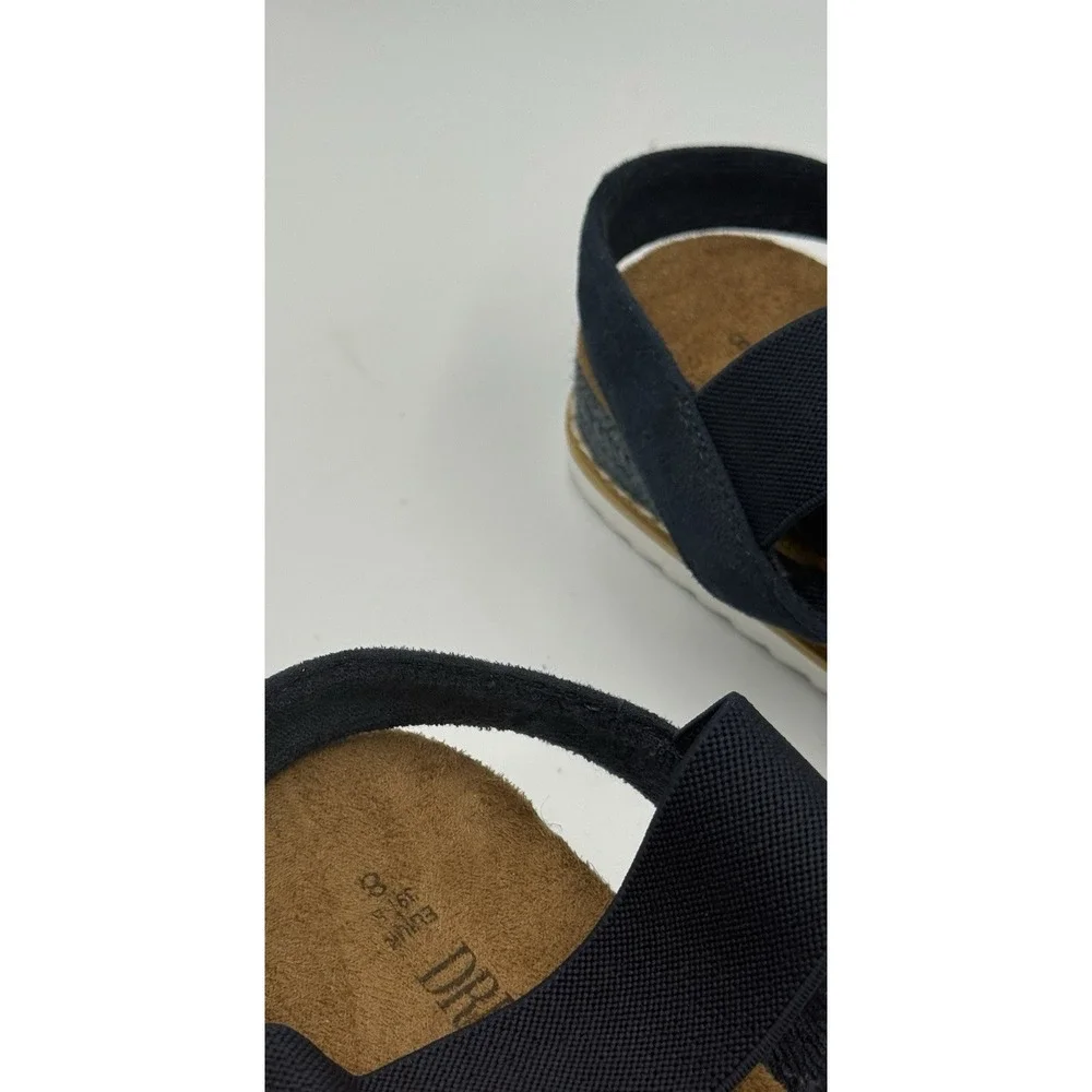 DREAM PAIRS Espadrilles Sandals Women's 8 Elastic Ankle Strap Open Toe Wedge